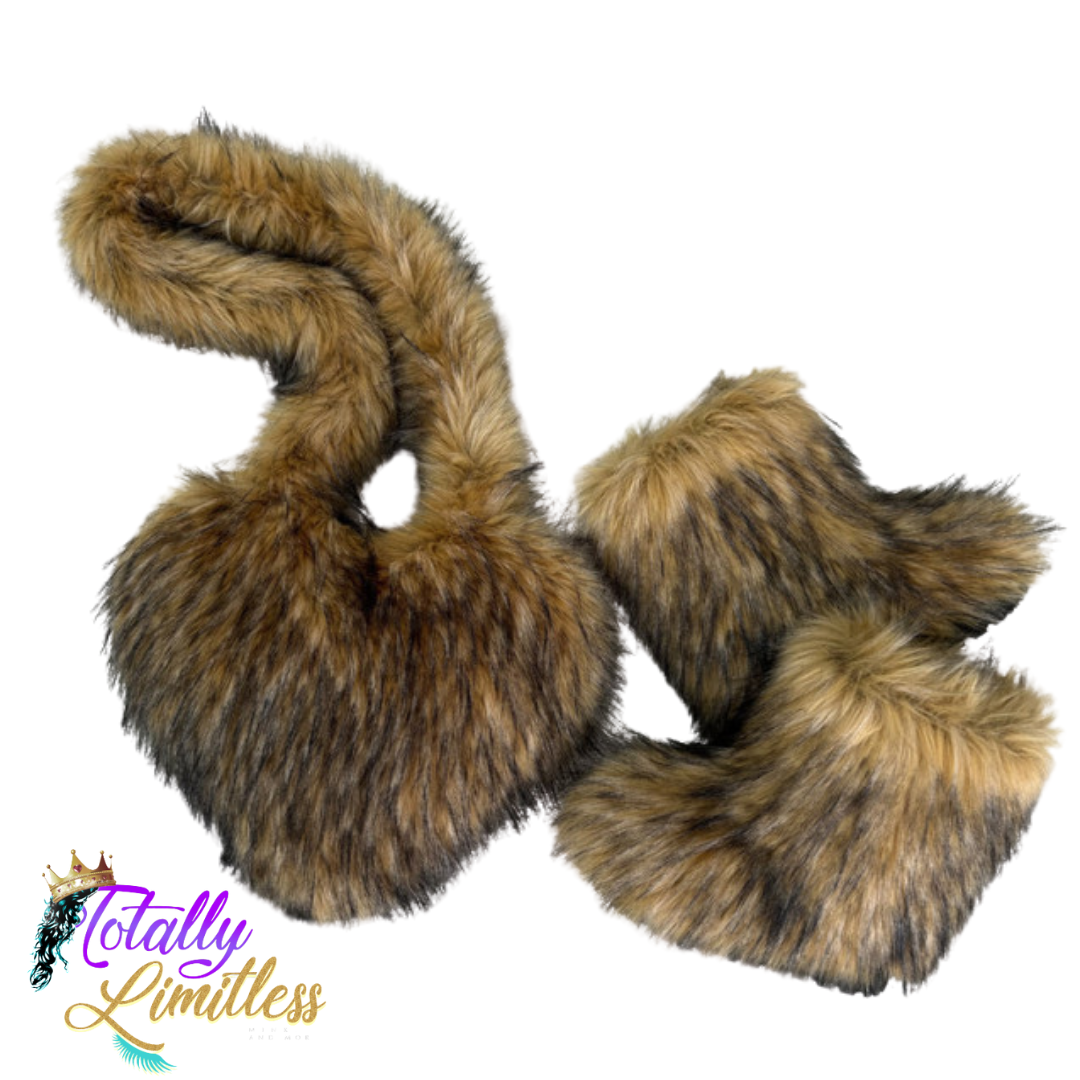 Baddie Fur Set (Brown)