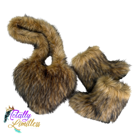 Baddie Fur Set (Brown)